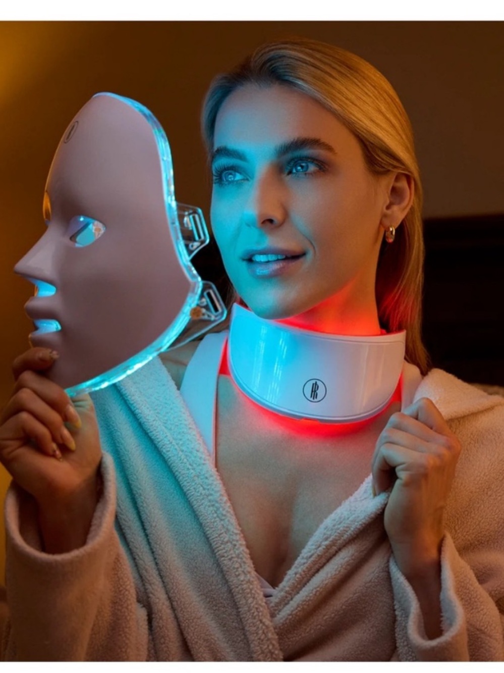 REGENALIGHT WIRELESS LED FACE MASK and NECK MASK - 7 color/light waves